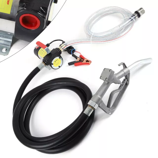 Self-priming Electric Fuel Transfer Pump Kerosene Oil Pump Auto Portable DC12V