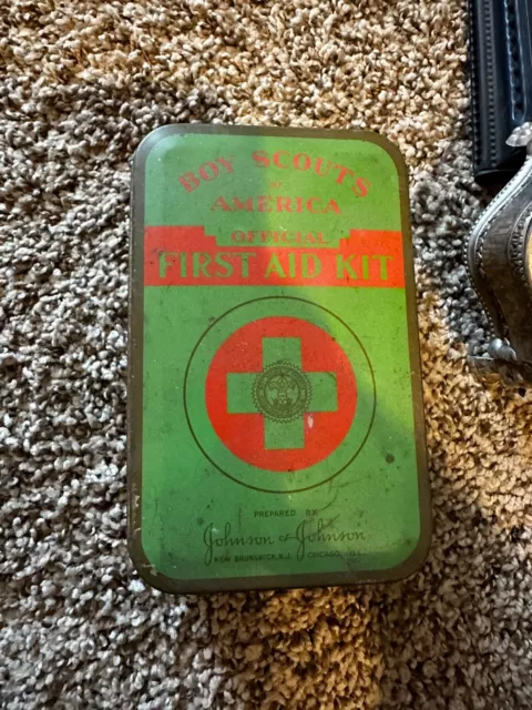 1930'S BOY SCOUTS OF AMERICA OFFICIAL FIRST AID KIT JOHNSON & JOHNSON  $39.95 - PicClick