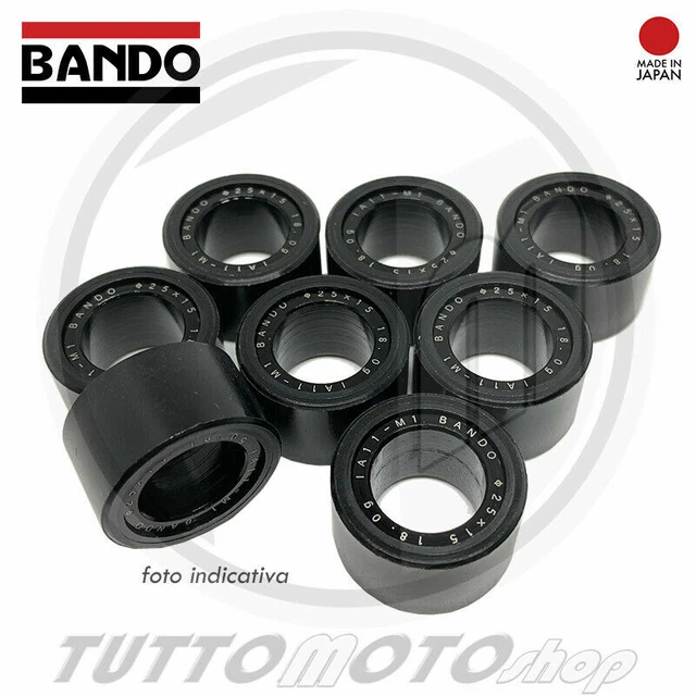 KIT 8 RULLI ORIGINALI BANDO gr.16 per PIAGGIO Beverly 350 ie ABS 2011 2012 2013