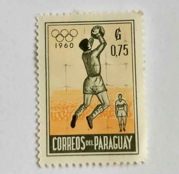 Paraguay 1960 Olimpiadi estive Giochi olimpici 0,75 francobollo basket