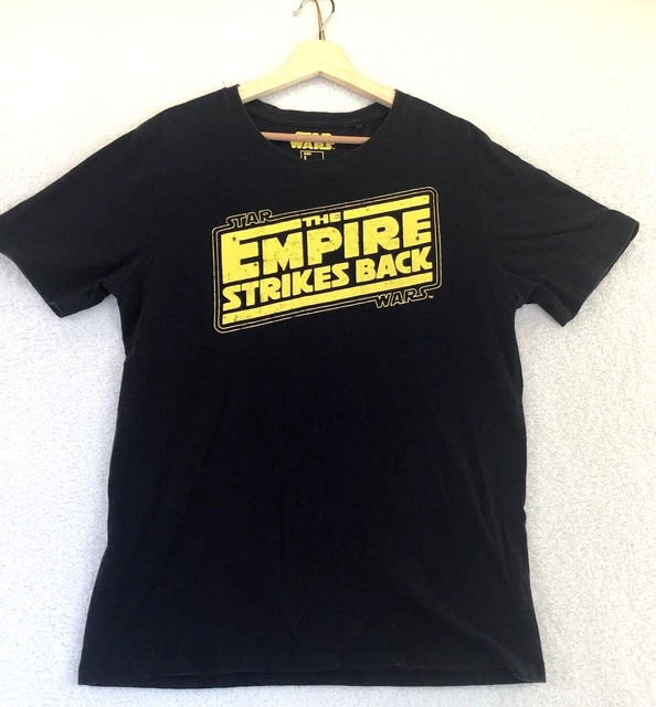 Star Wars Empire Strikes Back Black T Shirt Short Sleeve Size Large Unisex