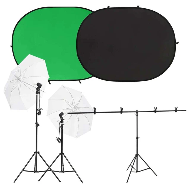 Kit per Studio Fotografico con Set di Luci e Fondale 5199397