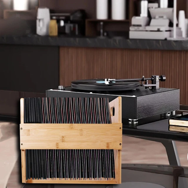 Support de rangement pour disques vinyles, organisateur de disques vinyles