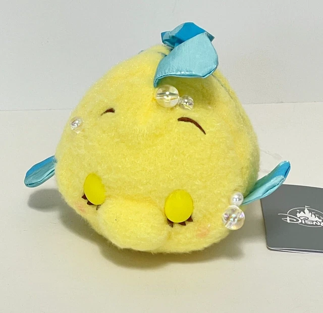 DISNEY FLOUNDER PLUSH The Little Mermaid Stuffed Toy Disney Store Japan