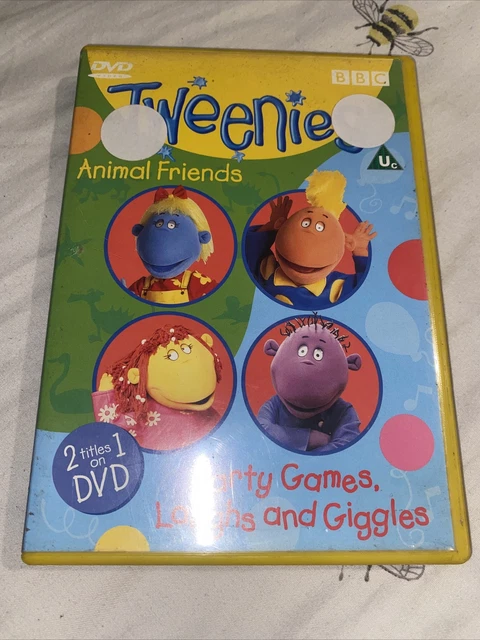 TWEENIES ANIMAL Friends Party Games Laughs And Giggles DVD 2000 TWEENIES ANIMAL Friends Party Games Laughs And Giggles DVD 2000