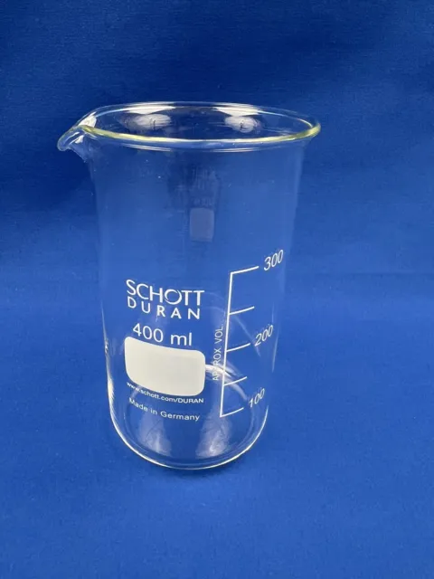 Becherglas 400 mL hohe Form Schott Duran Laborglas Laborzubehör