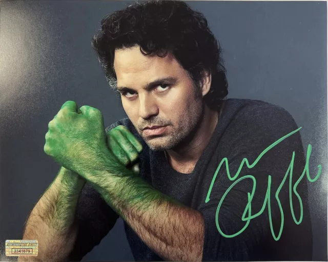 Mark Alan Ruffalo The Avengers Authentic Hand Signed 10X8 Autographed ADC COA