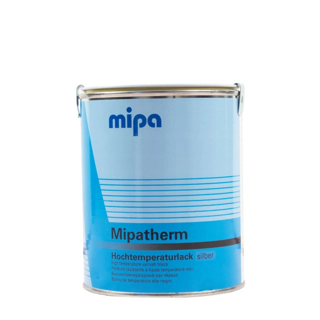 Mipa Mipatherm 750 ml argento, resistente al calore 800 °C, vernice forno, vernice scarico