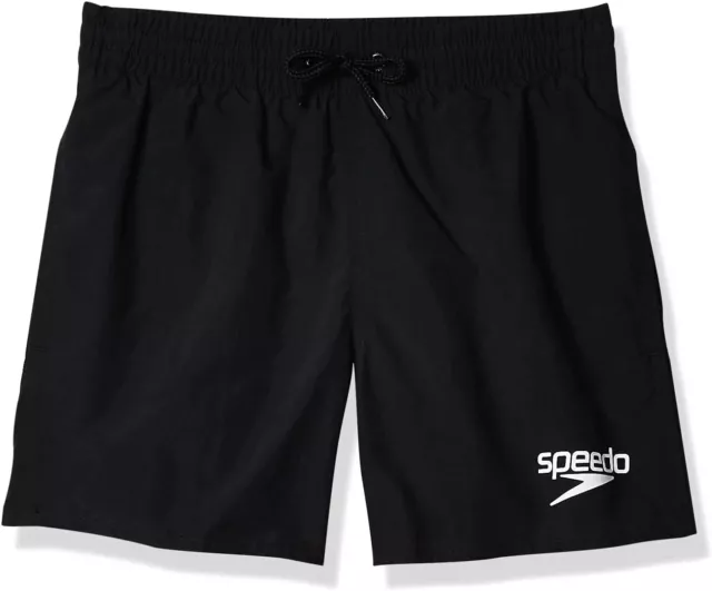 Speedo Jungen Wassershorts Schwimmshorts Essential 13" Kurzehose, Schwarz, 104