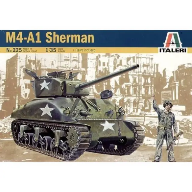 Maquette Char M4a1 Sherman Italeri 225 1/35ème Maquette Char Promo