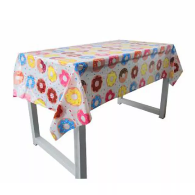 Donut Time Plastic Banquet Tablecloth 110 x180cm 1st Birthday Party  TwJNJ&FE