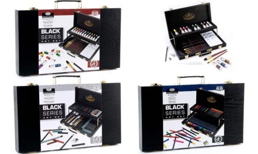 Royal & Langnickel Nero Serie Arte Set Legno Custodia Disegno Acquerello