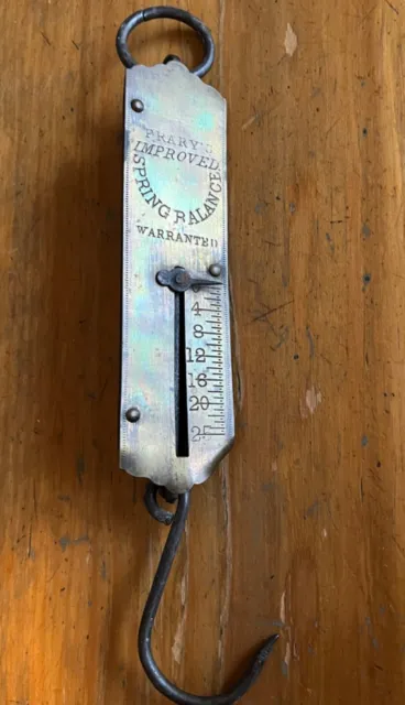 Brass Frary’s Improved Spring Balance Scale with Hook