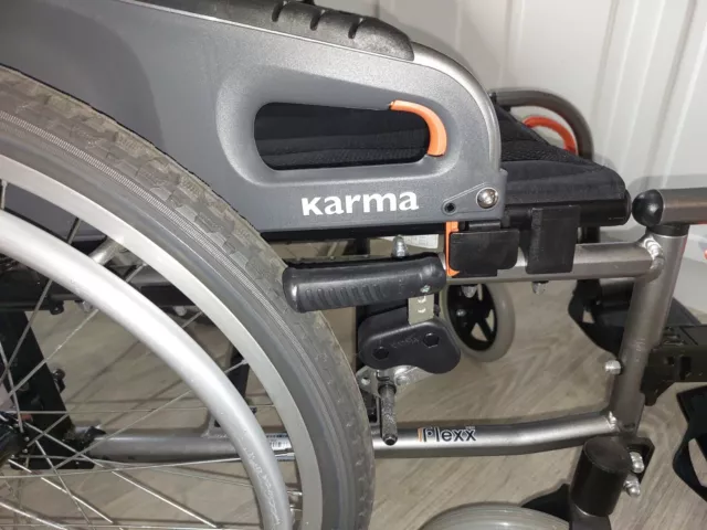Wheelchair Black Brand Karma Model KM8022HD near new with Receipt 2