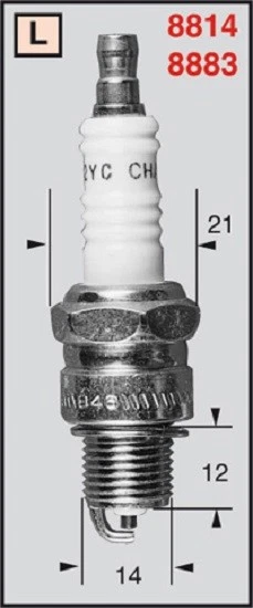 Candela Di Accensione Standard WS Per Motosega, Decespugliatore, Minimoto - Foto 3