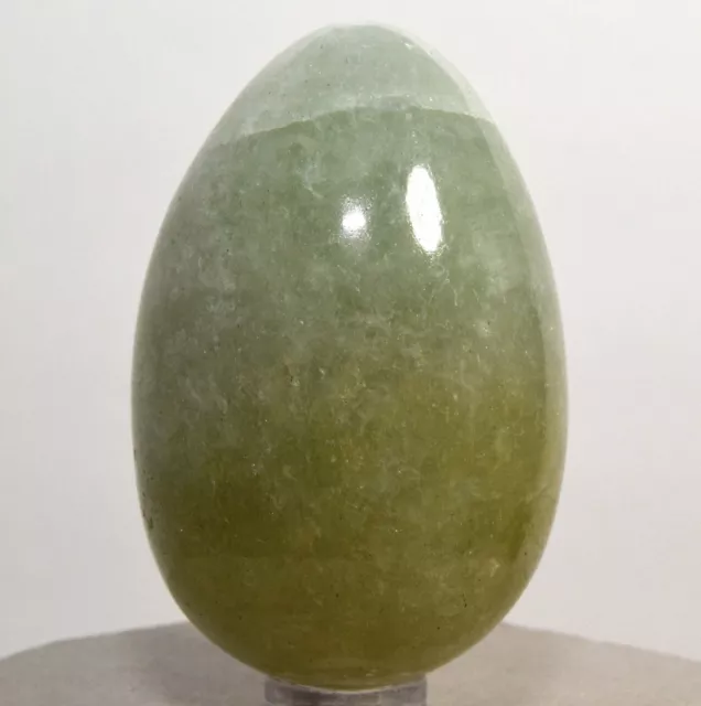 2.5" 165g Green & Yellow Prasiolite Quartz Egg Polished Gemstone Crystal - India 2