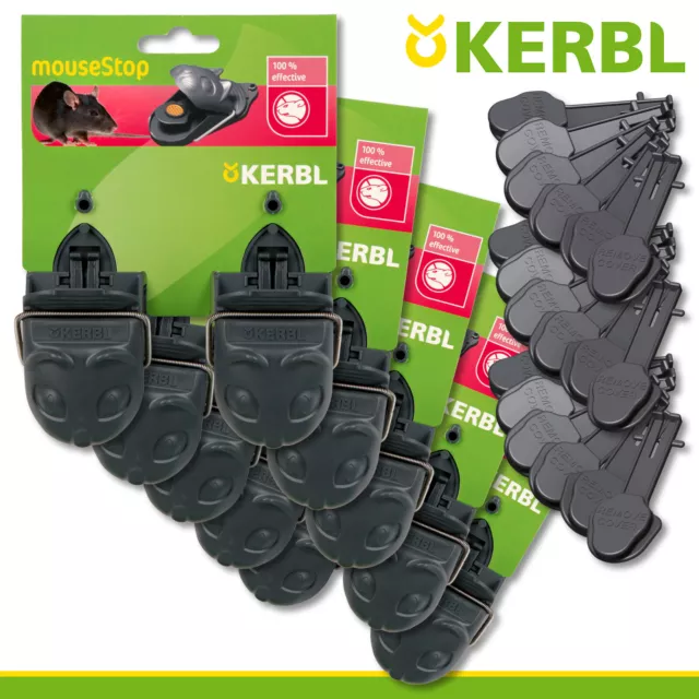 Kerbl 5x 2 Pièce Pièges à Souris Haut de la + 3x 6 Ersatzköder Grenier Keller