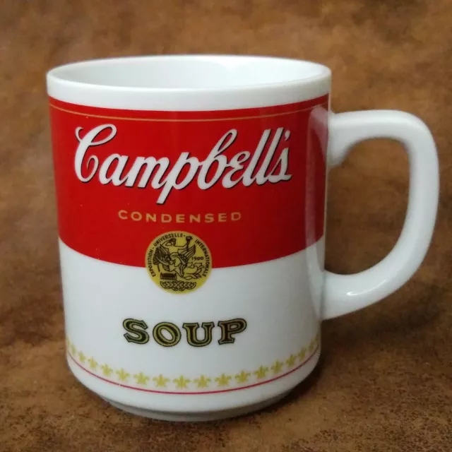Campbell's Soup Corning Coffee Tea Cup Mug Porcelain Red White
