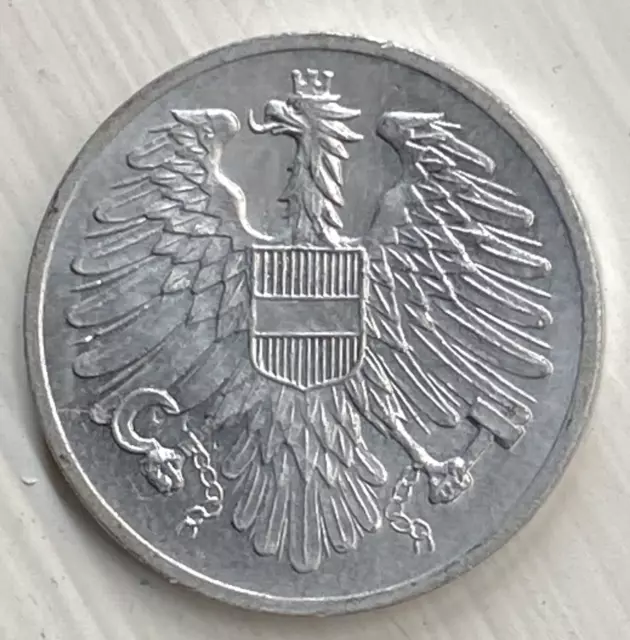 1954 Austria 2 Groschen Coin - Free Shipping