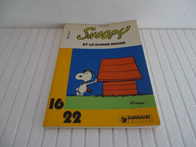 BD 1622 Dargaud 1980 - Schulz - Peanuts - Snoopy ET LE BARON ROUGE