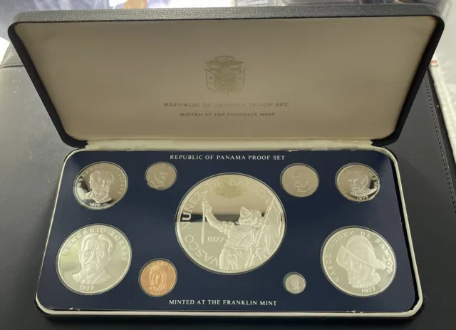 Panama 1977 Proof Coin Set