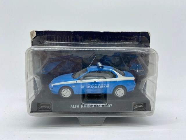 Miniature Alfa Romeo 75 1.8 I.E. 1988 – Polizia Italienne DEAGOSTINI 1/43, Neuve