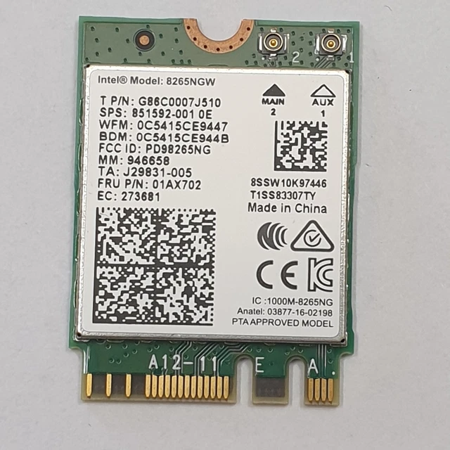LENOVO THINKPAD T470 Wi-Fi Bluetooth Card WiFi Card Wireless £26.81 ...