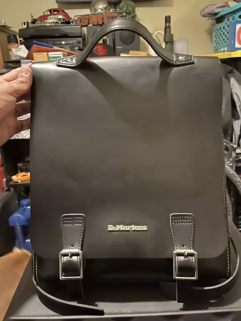 Dr.Martens Backpack leather Dark brown bag 40 × 30 × 10 cm Used