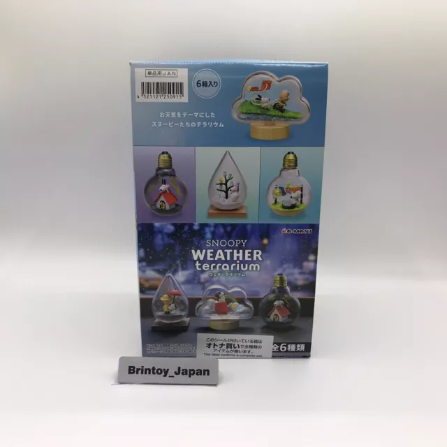 Re-Ment PEANUTS SNOOPY WEATHER terrarium Box 6 Complete Set Mini Figure from JP