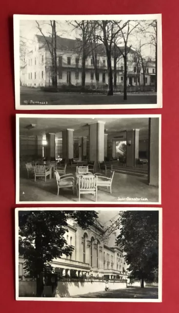 3 x Foto AK BAD SALZELMEN bei Schönbeck um 1950 Parkhaus, Sanatorium ( 80234