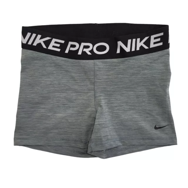Nike Pro Gym Sports Shorts Grey Womens UK Size M W28 CC31