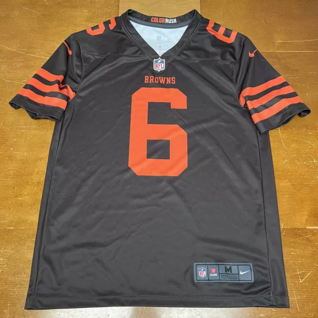 Cleveland Browns Jersey Mens Medium Brown NFL Football Color Rush Dri Fit Nike