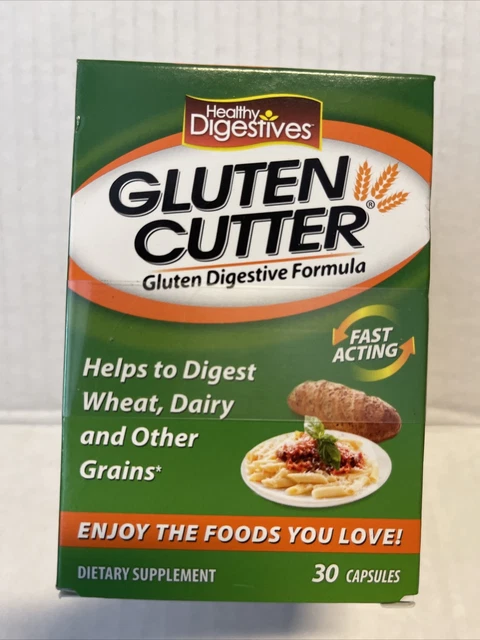 3 Pk Healthy Digestives Gluten Cutter Helps Digest Grains 30 Capsules