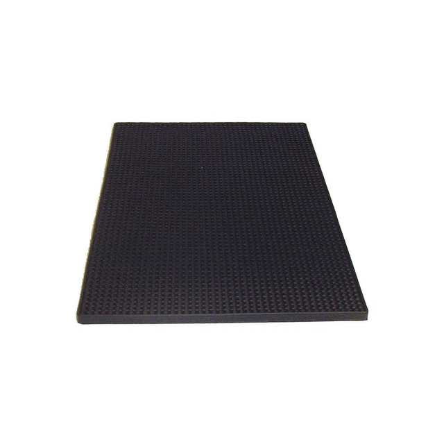 TABLECRAFT PRODUCTS COMPANY 1218BK Rubber Service Mat, Black