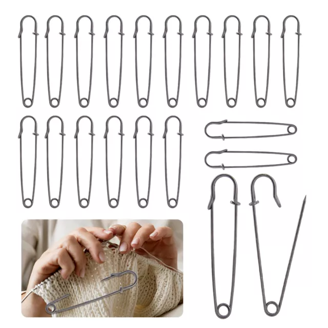 20pcs 4inch Quilting Heavy Duty Strong Safety Pin Extra Large For Clothes Sewing