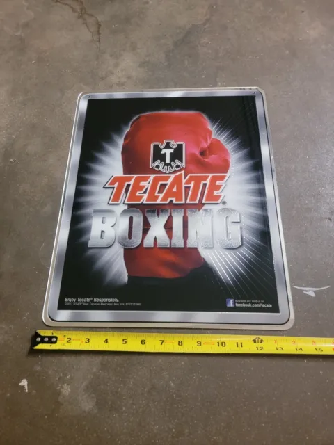 Tecate Boxing Metal Beer Sign
