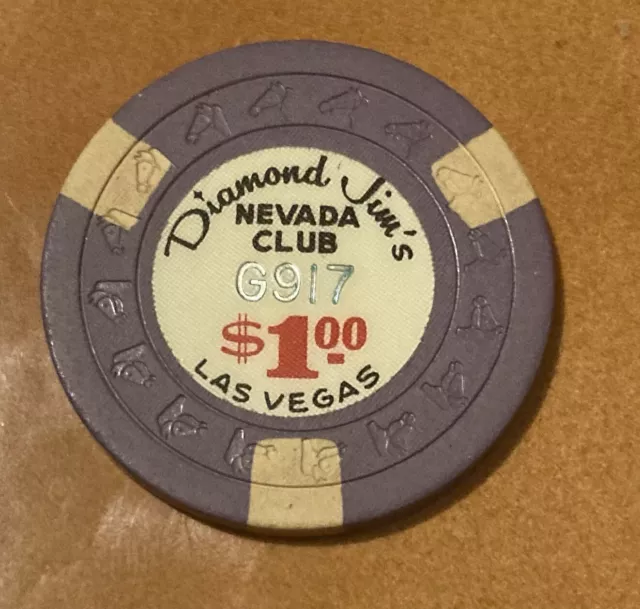 $1.00  Diamond Jim Casino Chip ** Las Vegas NV