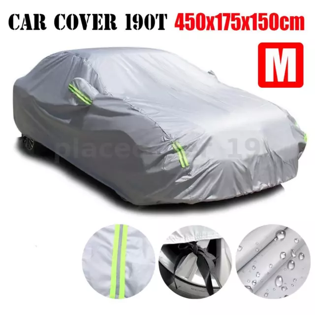 Car Full Size Medium Car Cover UV Protection Waterproof Breathable Universal M