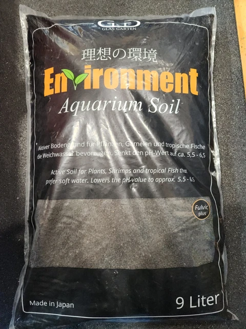 Suelo ambiental GlasGarten/sustrato activo de acuario para camarones y peces 9 L
