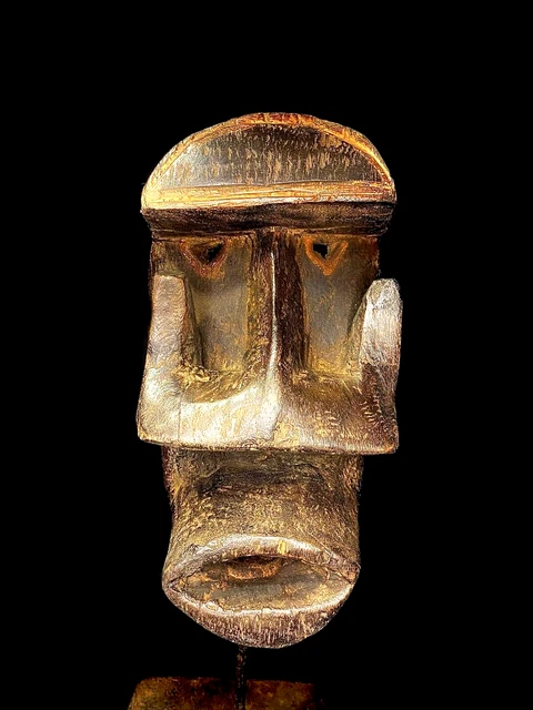 African mask antiques tribal Face vintage African Mask with unique Dan -6322