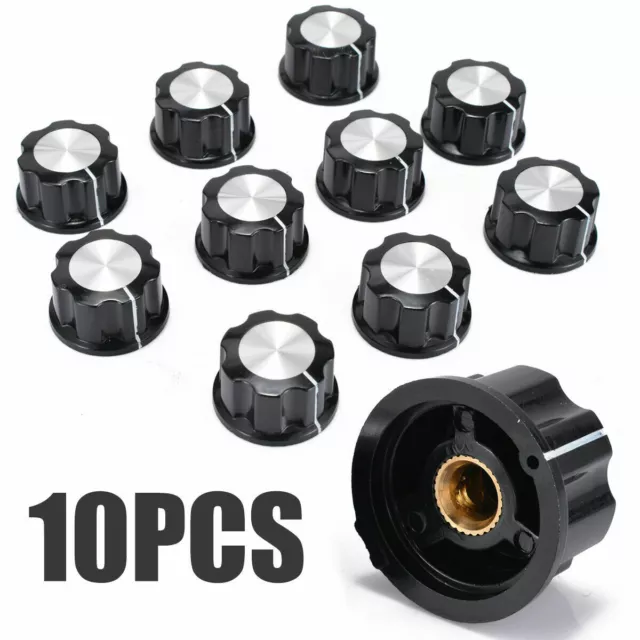 10pz 6mm Regolazione Volume manopola potenziometro Asse Strumento Kit