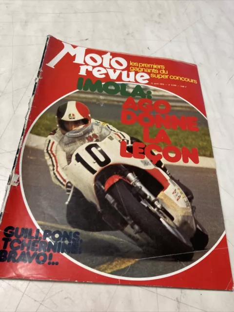 Magazine Moto revue N° 2168 1974 Imola Ago GP cross 250 Espagne Léon Duhamel