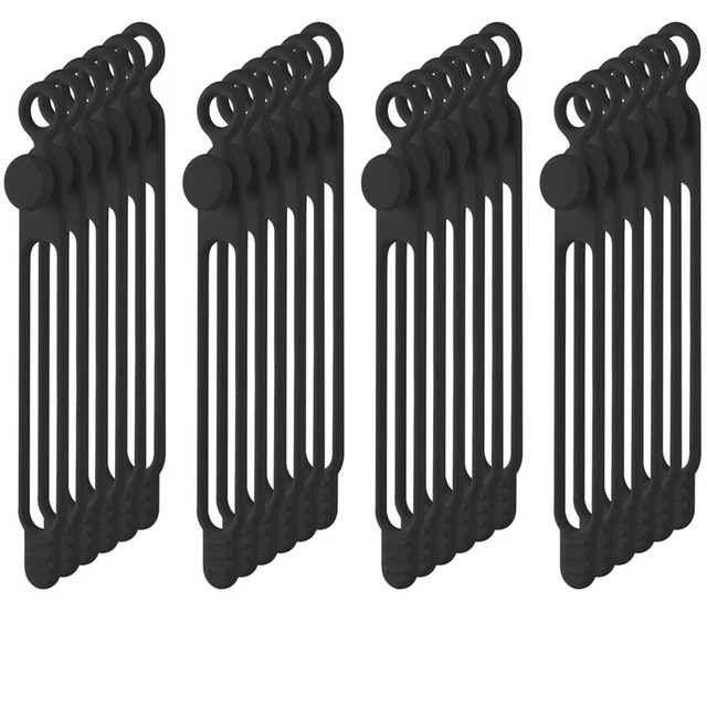 40 pieces silicone cable ties, reusable, holder, cable ties, Ve T4H1