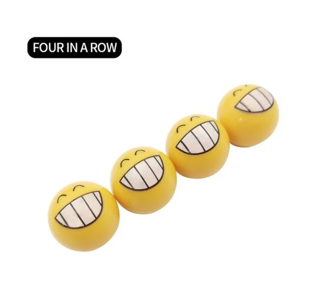 SMILEY FACE EMOJI Wheel Stem Valve Cap JDM Universal for Toyota Mazda ...