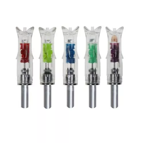 6Pcs Automatic LED Lighted Nocks Shooting Archery Arrows 7.6mm Arrow Nock Tail