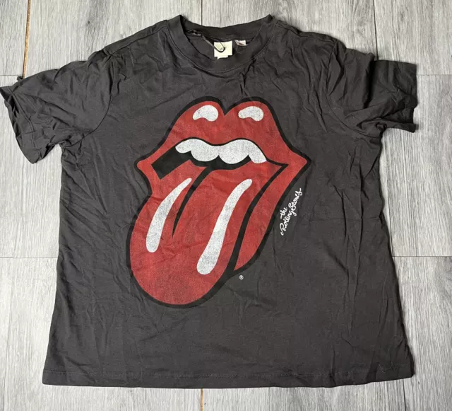 Rolling Stones T Shirt Women’s Size M Grey