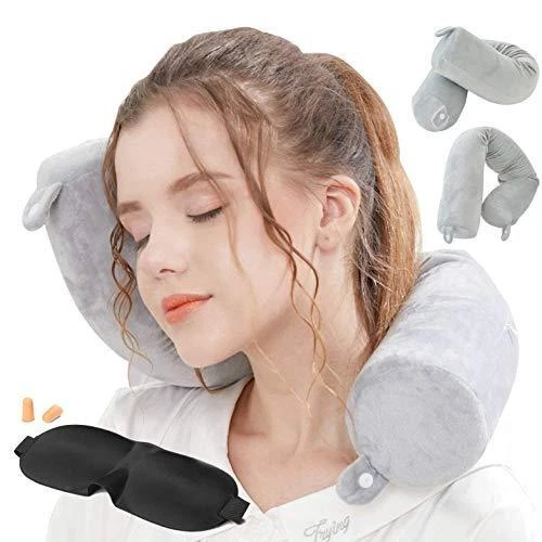 Lucear Twist Memory Foam Travel Pillow Neck Pillows Travel Accessories Traveling