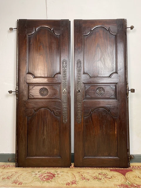 Antique French Carved Armoire Doors Architectural Salvage Design Reclaimed