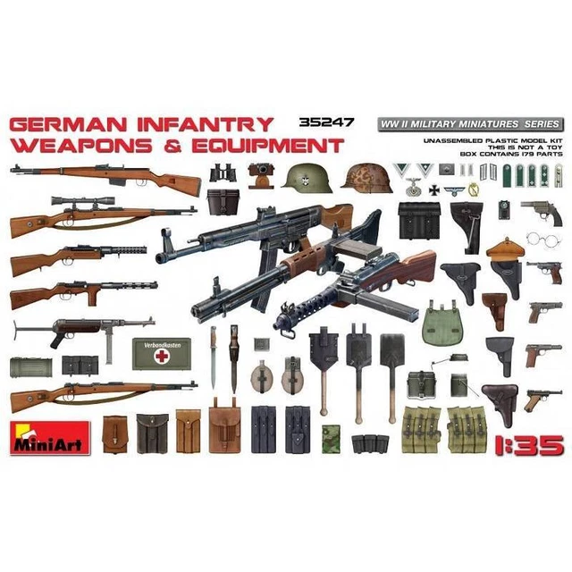 Accessoire Maquettemaquette German Infantry Weapons & Equipment Miniart 35247 1