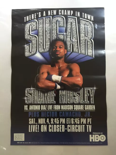 Sugar Shane Mosley Boxing T Shirt Men's Size M White Xzavier Tee DLF  Rhinestones